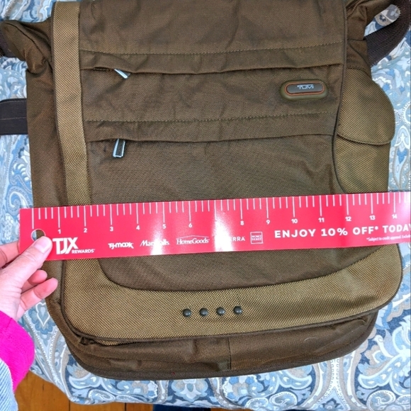 TUMI Brown Large Satchel Computer Comuter Bag - Picture 2 of 7